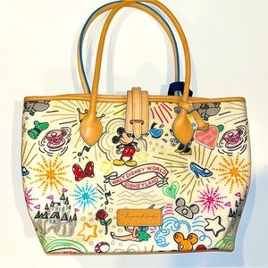 VTG 2010 Dooney & Bourke x Mickey Mouse Sketch Tote